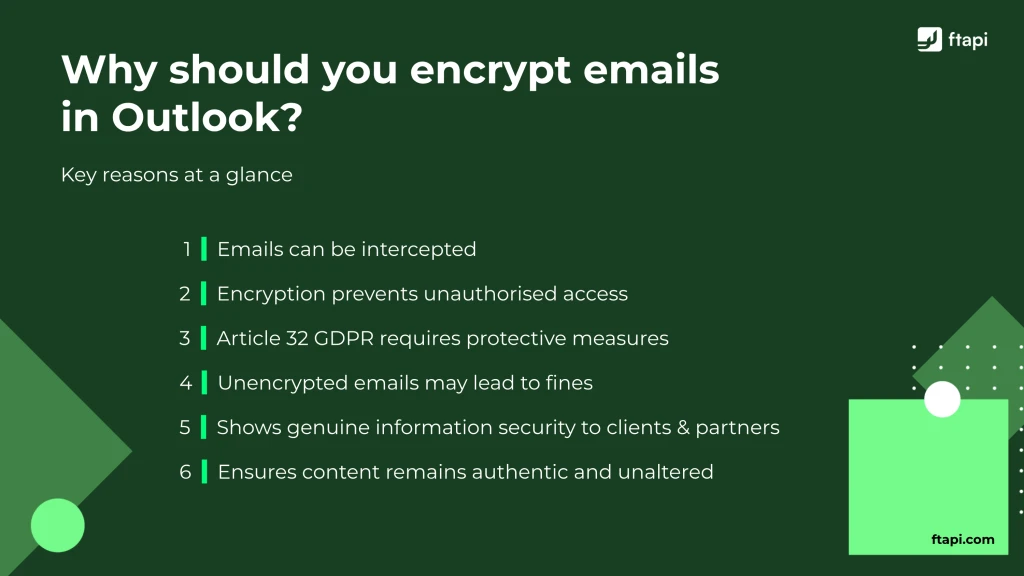 Encrypting emails in Outlook: A practical guide for businesses
