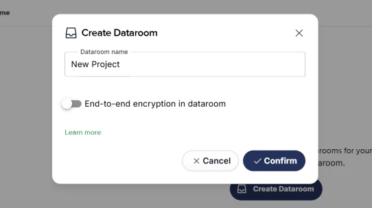 Virtual data room