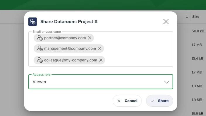 Secure file sharing