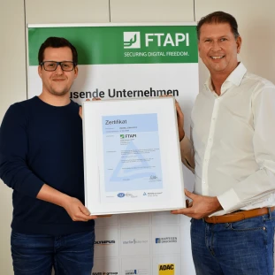 FTAPI erhält ISO 27001 Zertifikat von TÜV Rheinland