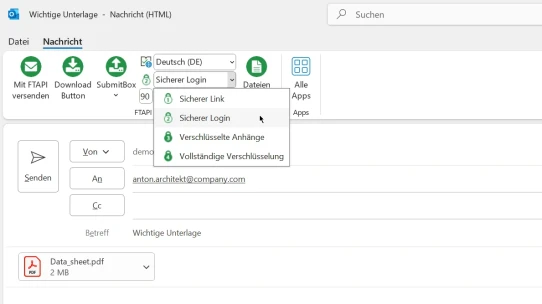 Sicherer Datenaustausch